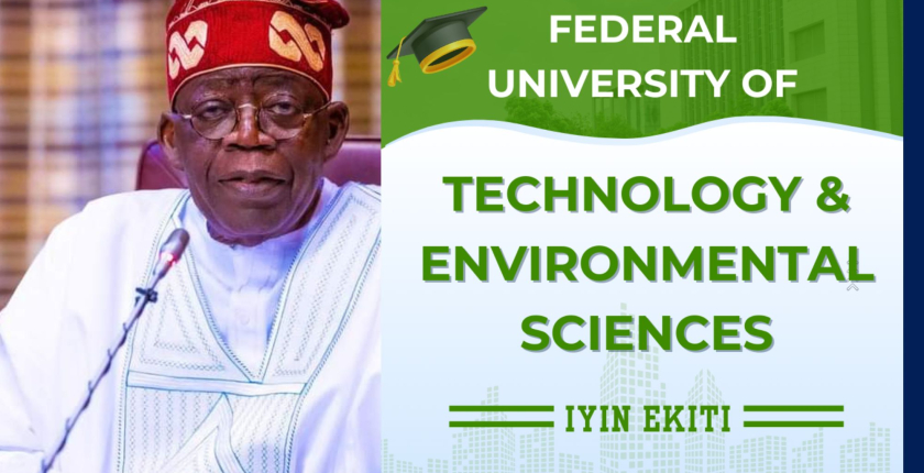 President Tinubu Appoints Governing Council and Principal Officers for Federal University of Technology and Environmental Sciences, Iyin-Ekiti